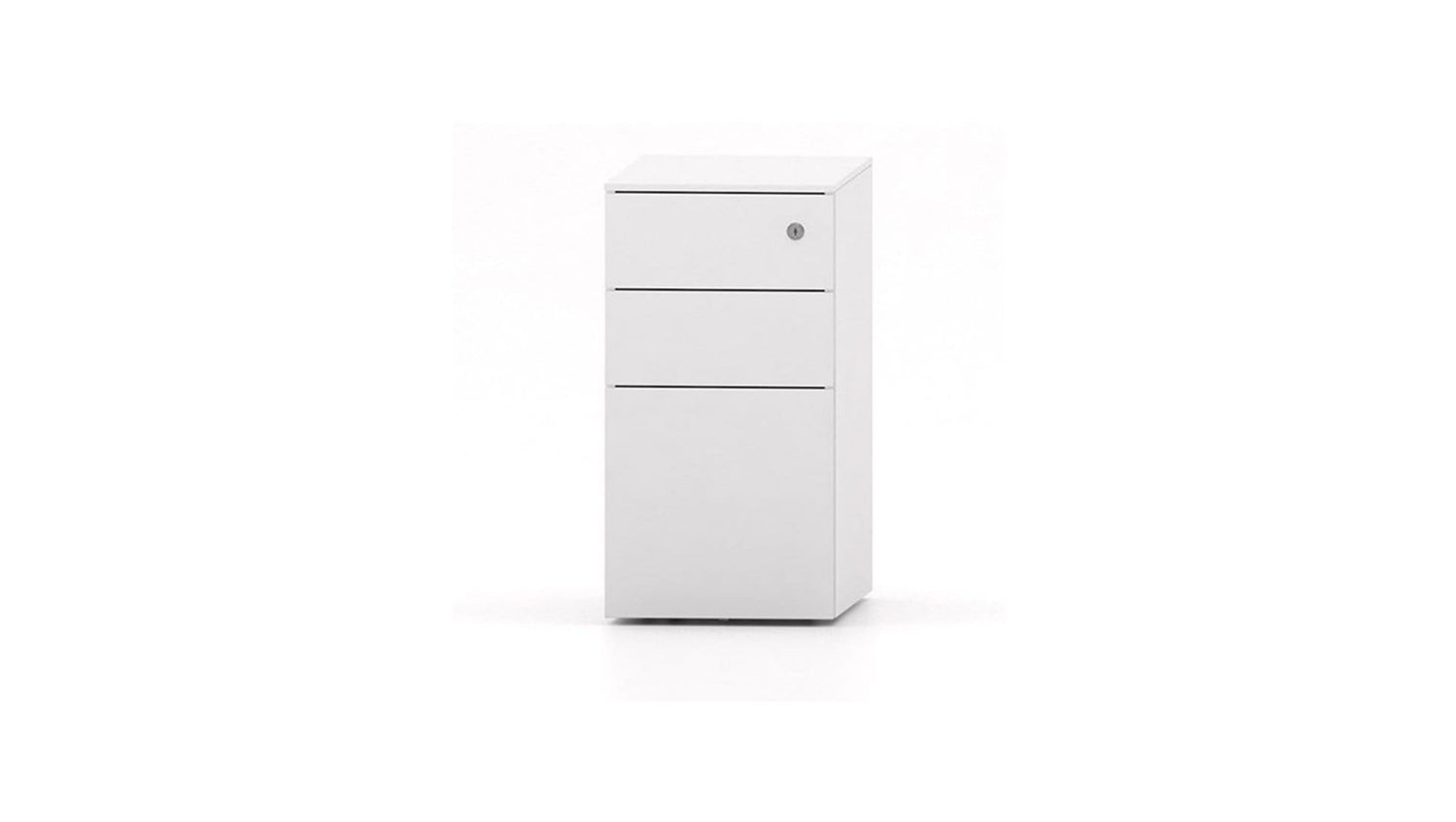 Filing and Storage White Metalicon Slim Mobile