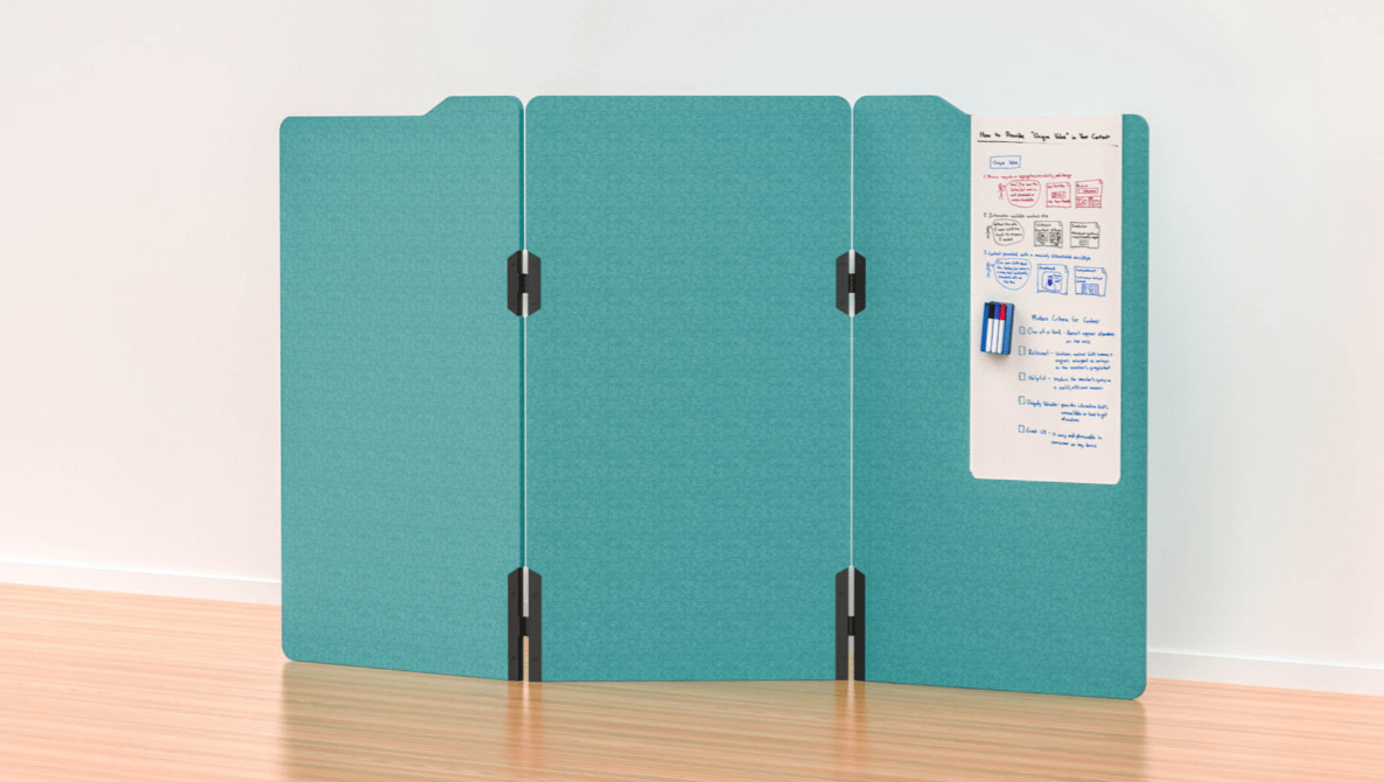 Milford Freestanding Partition 3 Panels