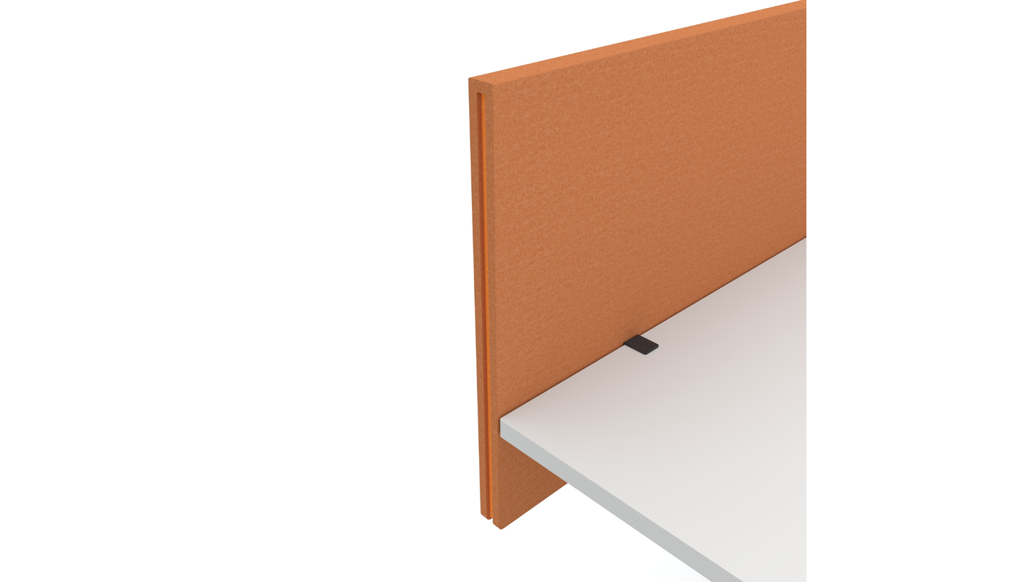 Acoustic Desk Screen Modesty Panel Slate