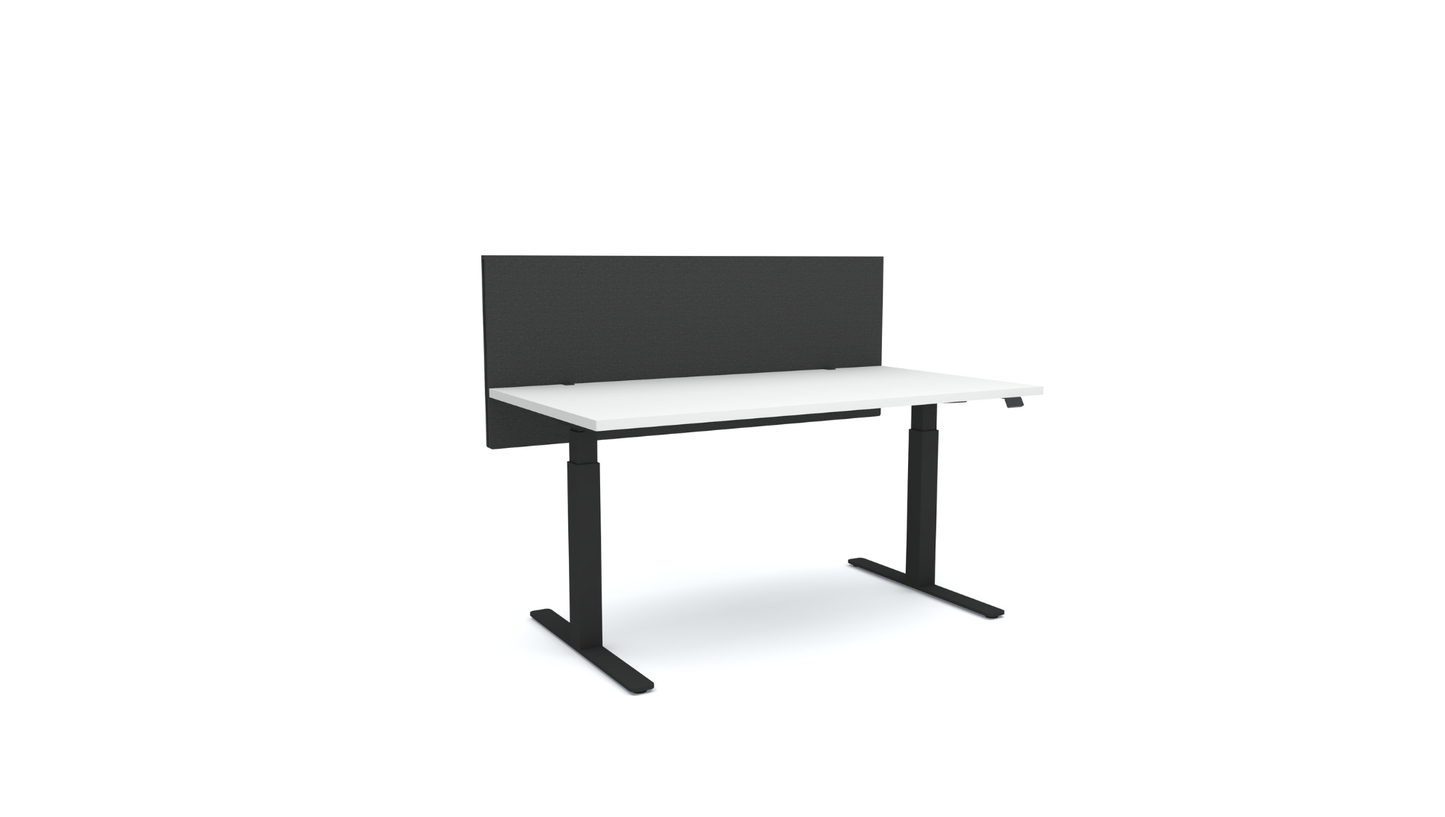 Acoustic Desk Screen Modesty Panel Slate