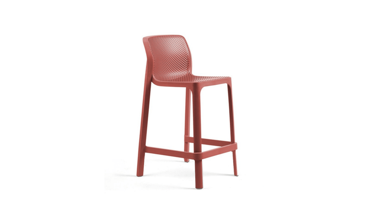 Seating 650mm / Coral Red Net Barstool