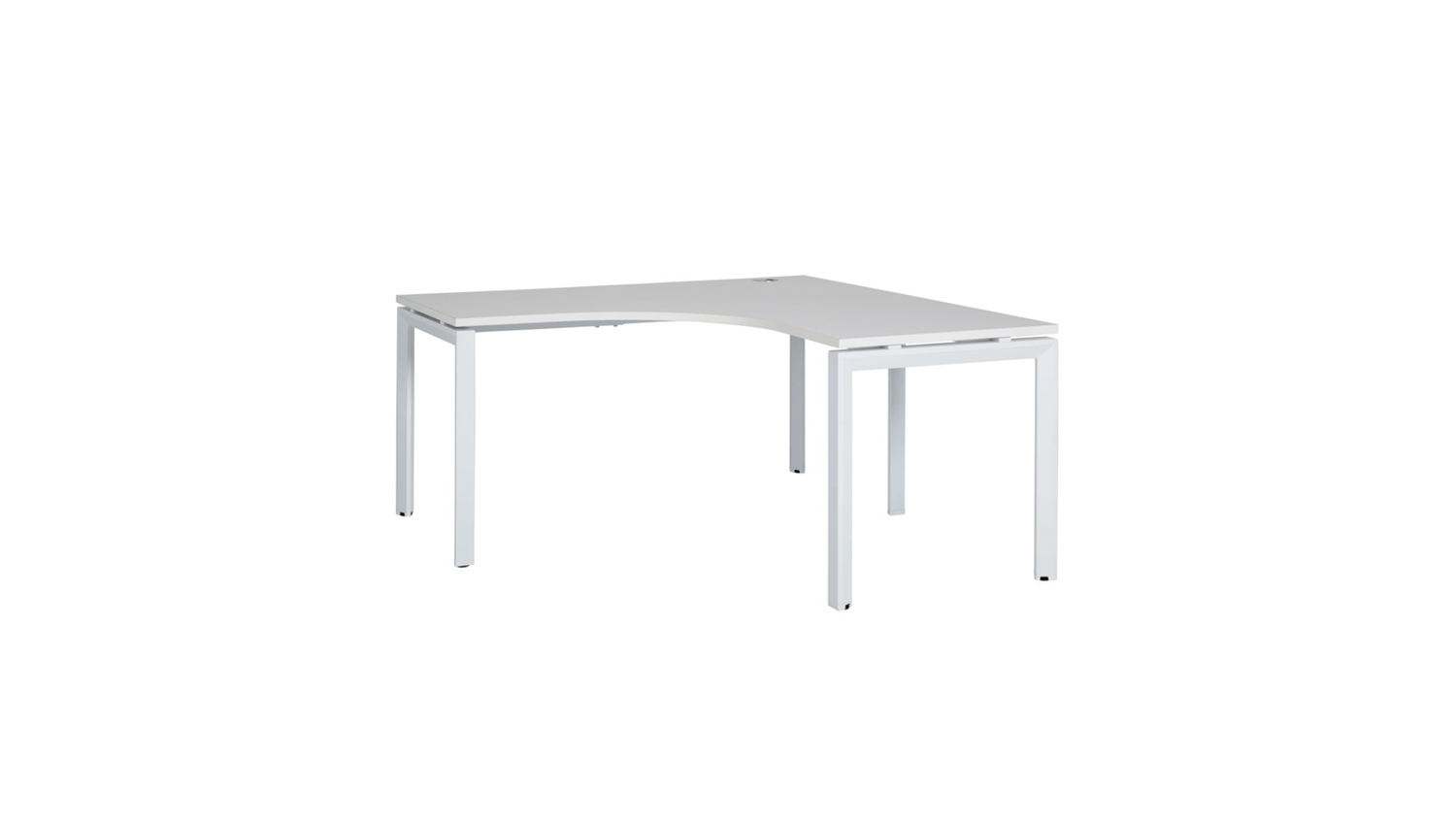 Desks 1500 x 1500 x 700 / White / White Nova Corner Desk