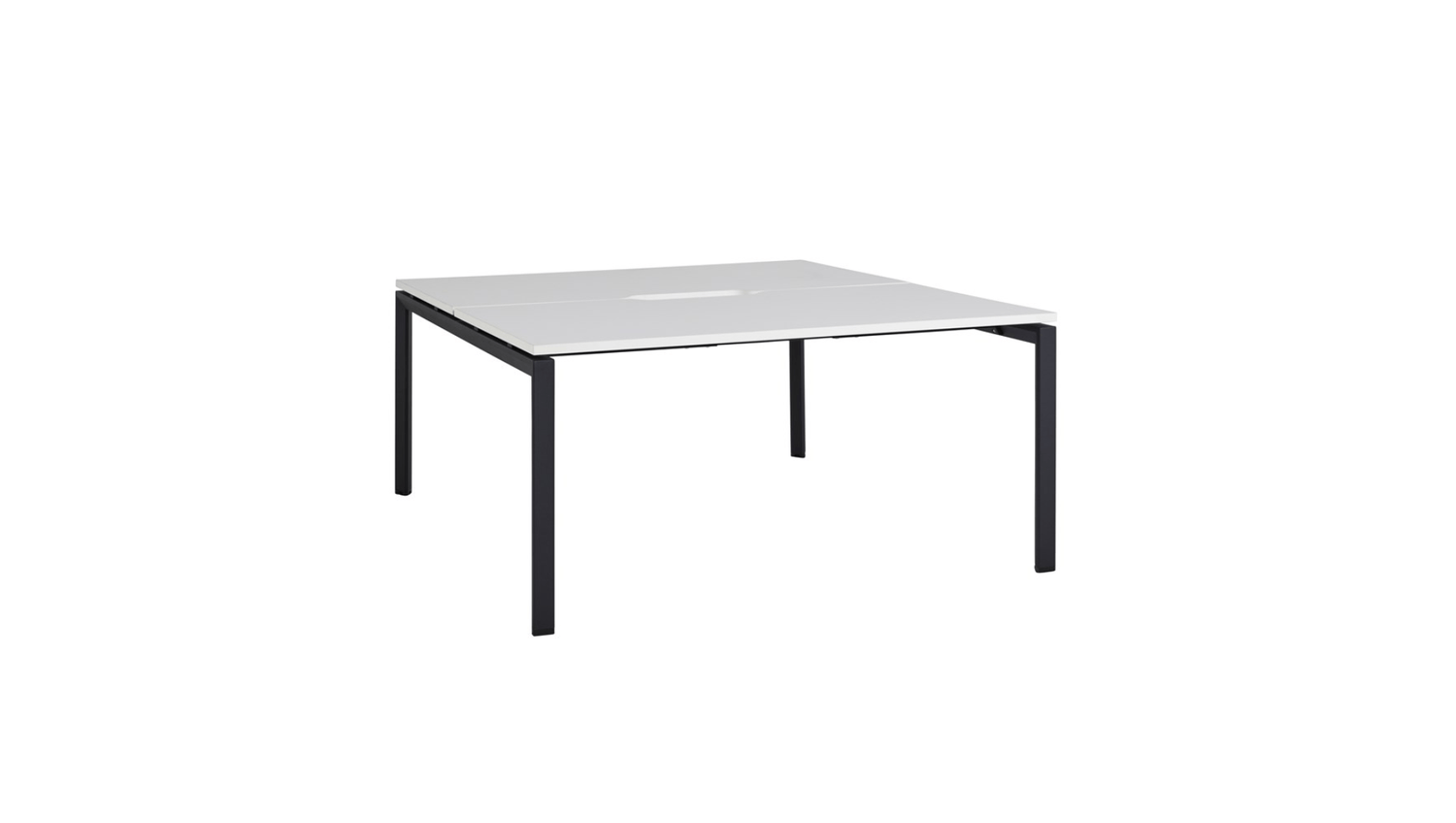 Desks 1500 x 800 / White / Black Novah 2-User Shared Desk