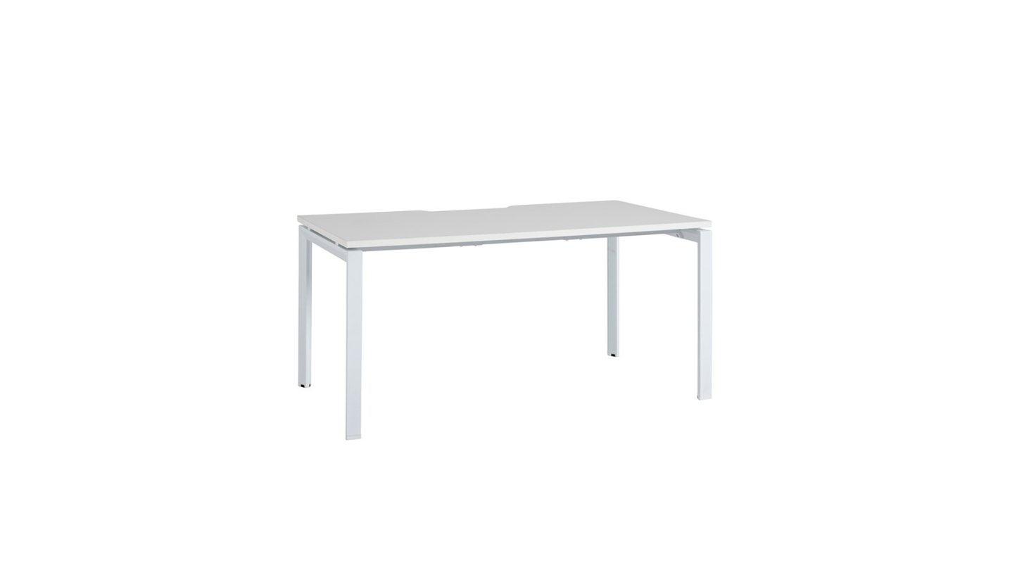 Desks 1200 x 600 / White / White Novah Straight Desk