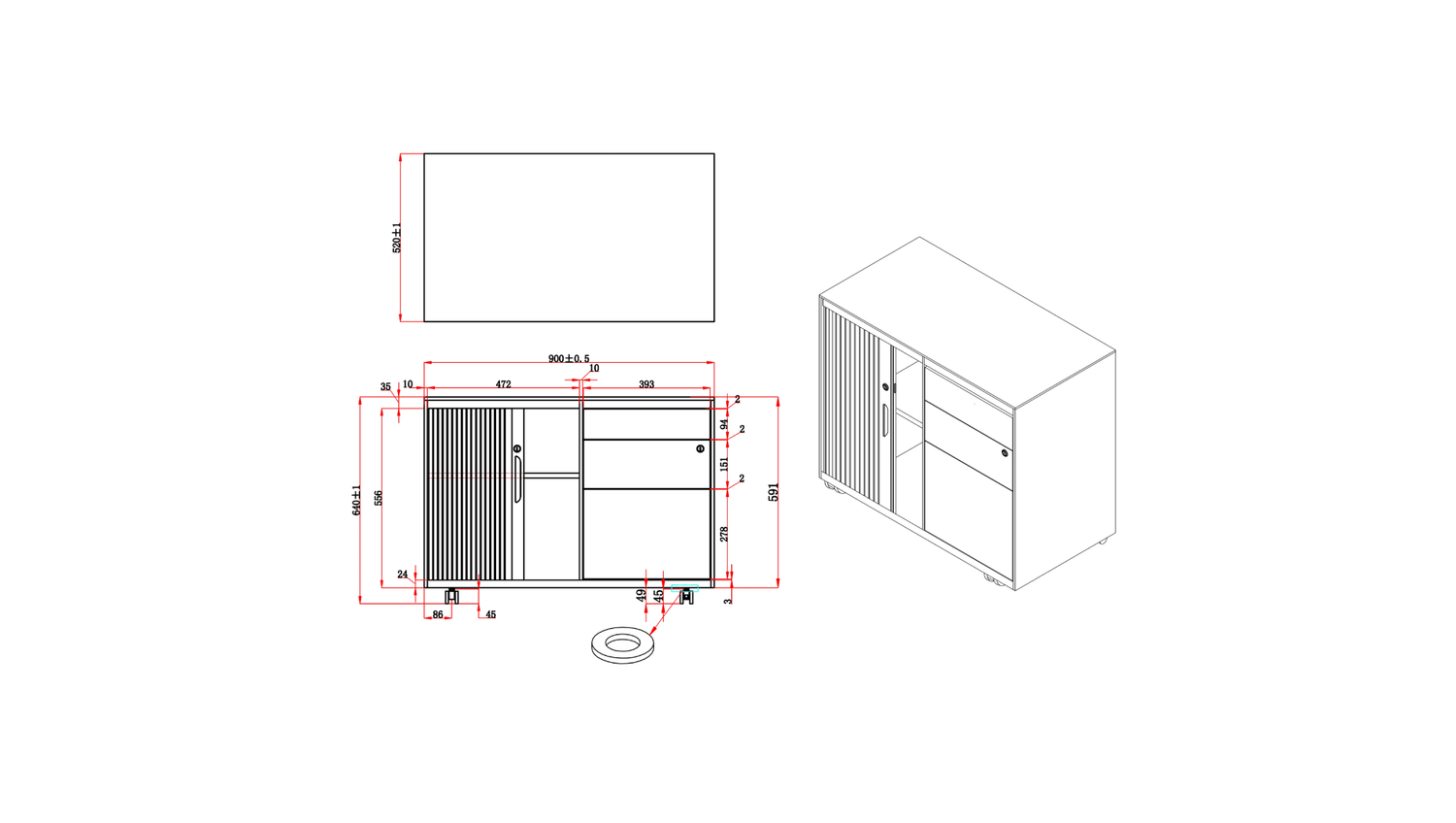 Filing and Storage Order Mobile Caddy