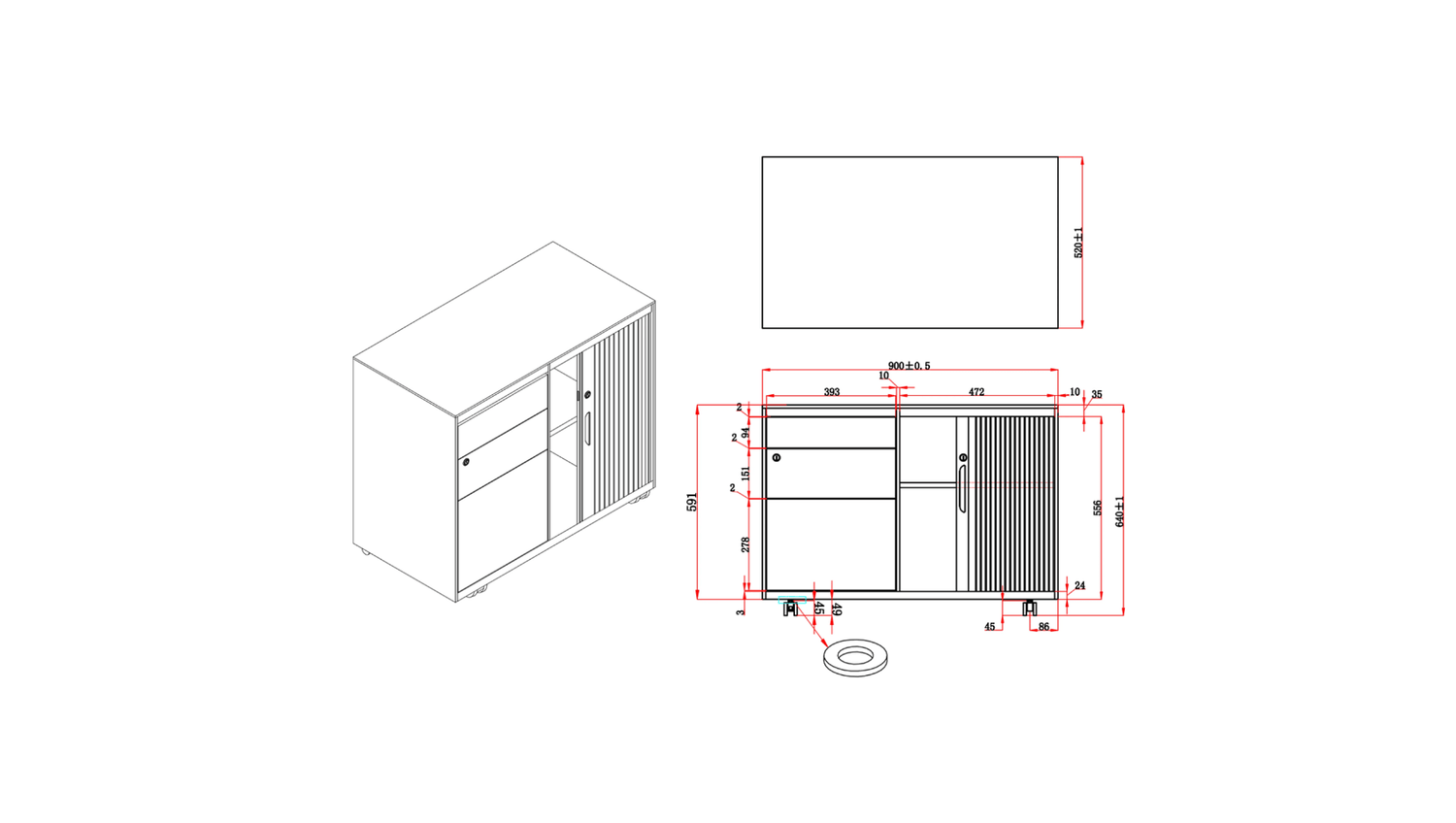 Filing and Storage Order Mobile Caddy