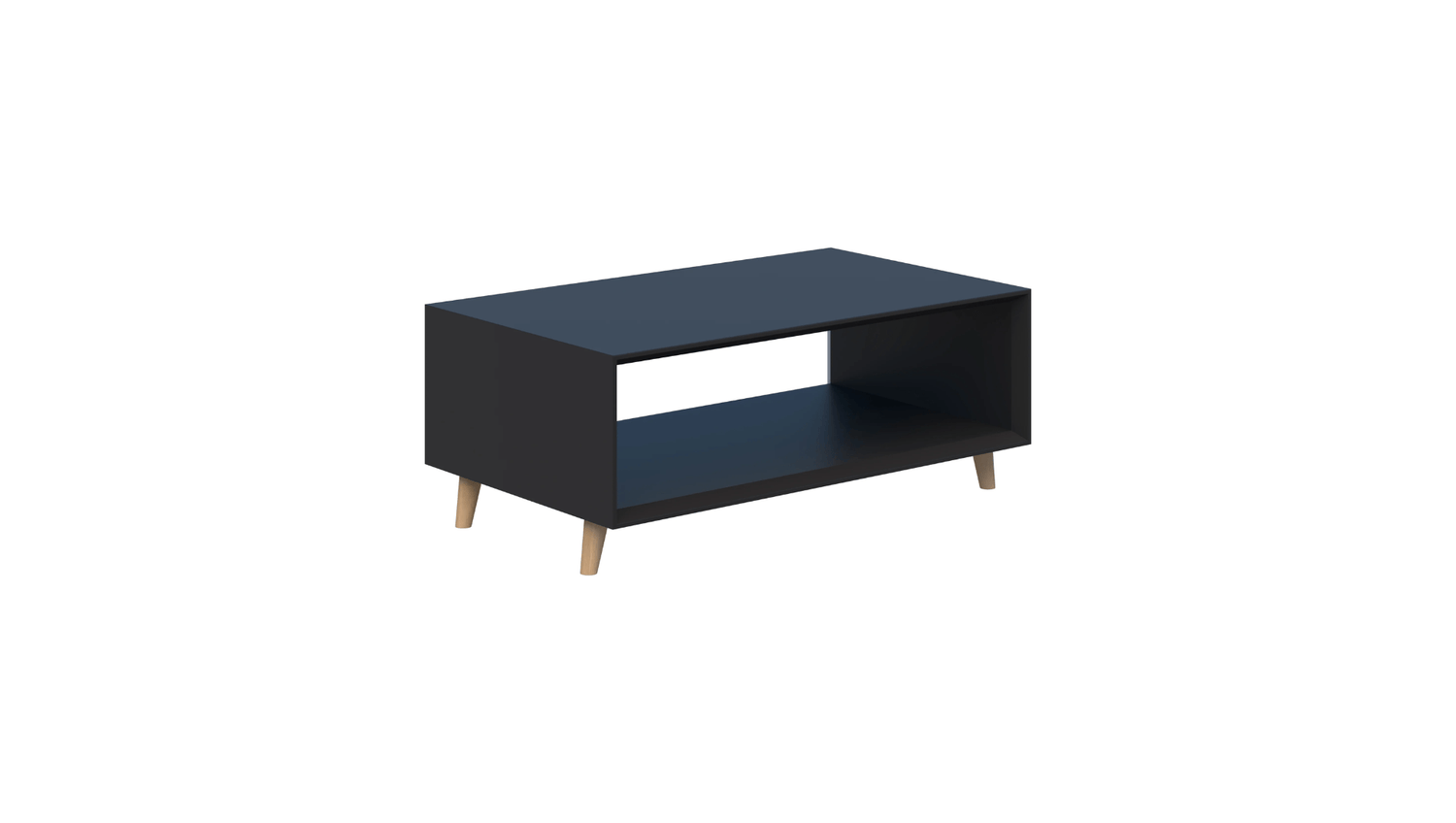 Tables 1000L / Black Oslo Box Coffee Table