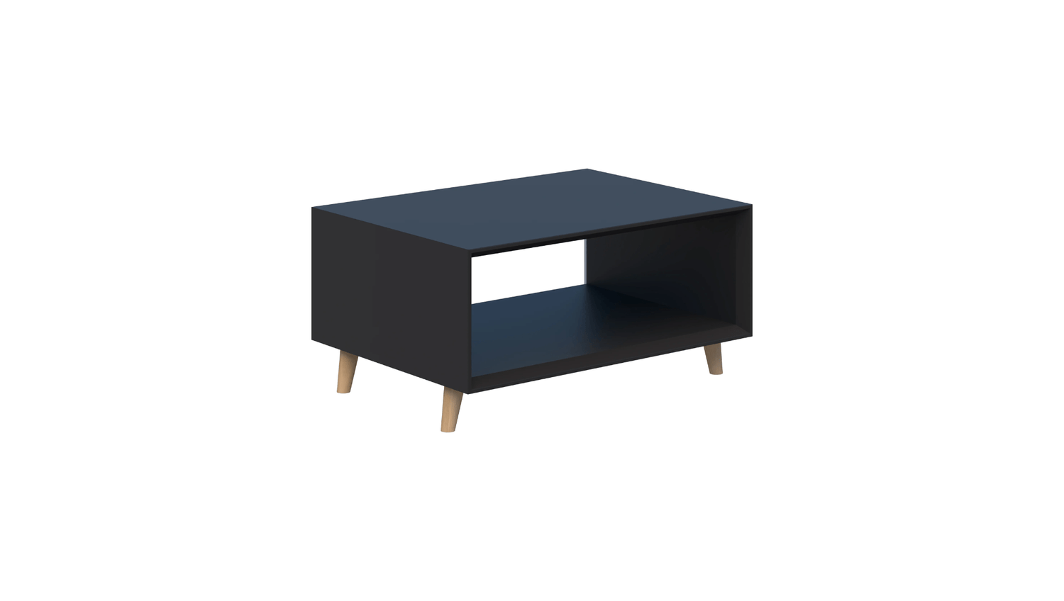 Tables 800L / Black Oslo Box Coffee Table