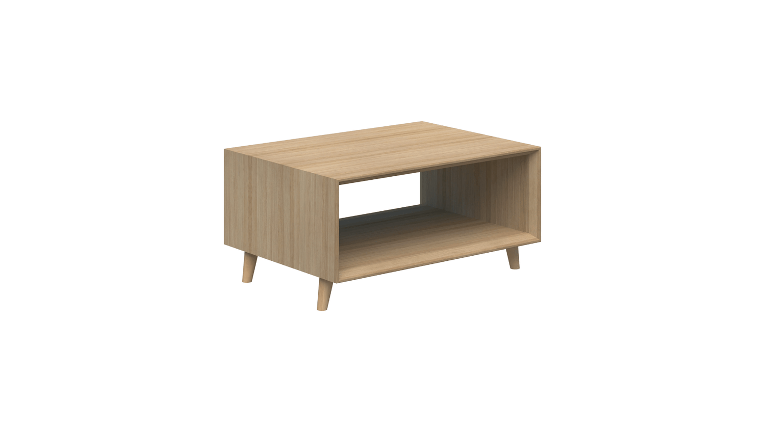 Tables 800L / Classic Oak Oslo Box Coffee Table