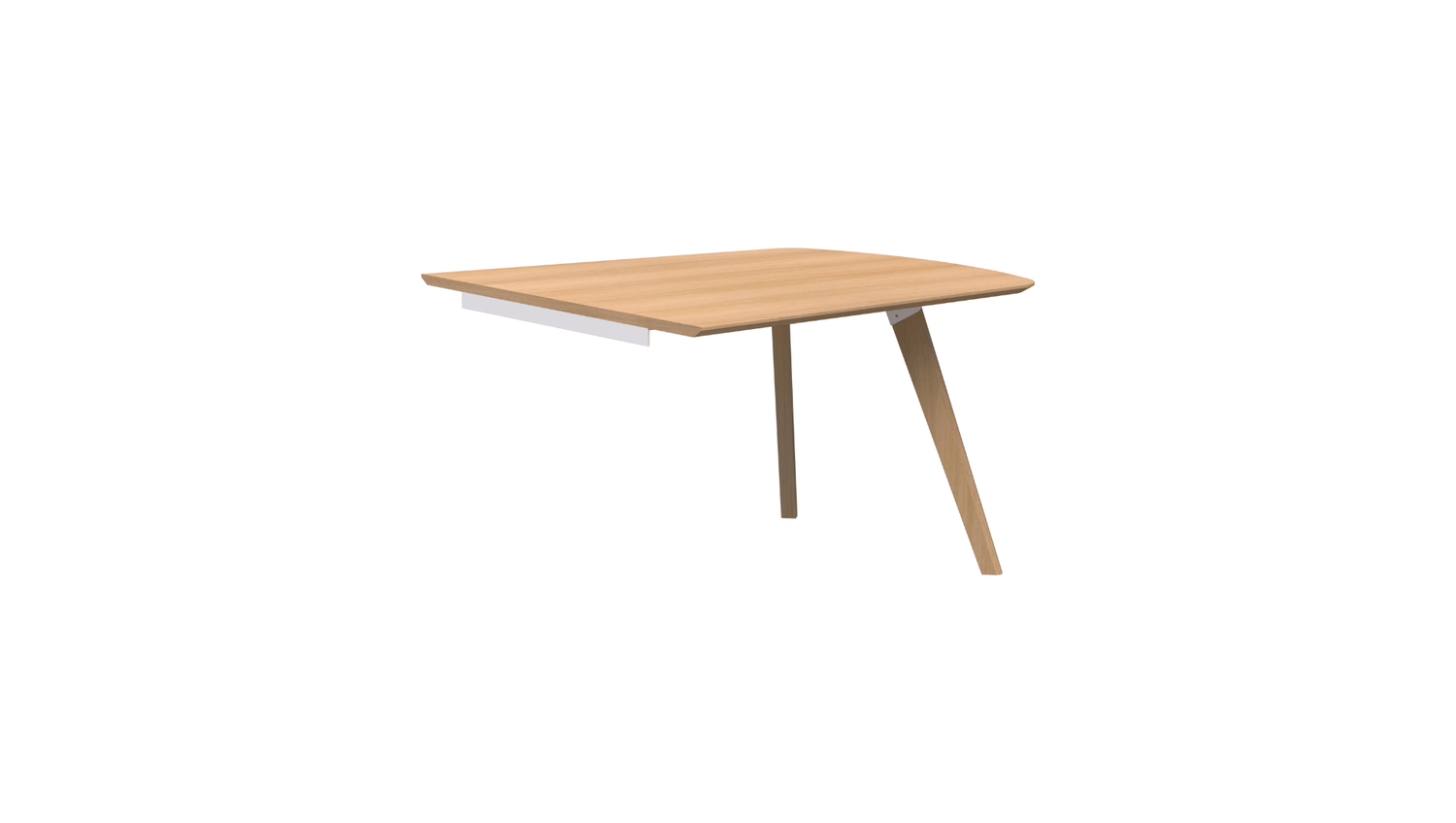Tables 1200 x 1000 / Tasmanian Ash / Tasmanian Oak Veneer Oslo Trapezium Wall mounted Table