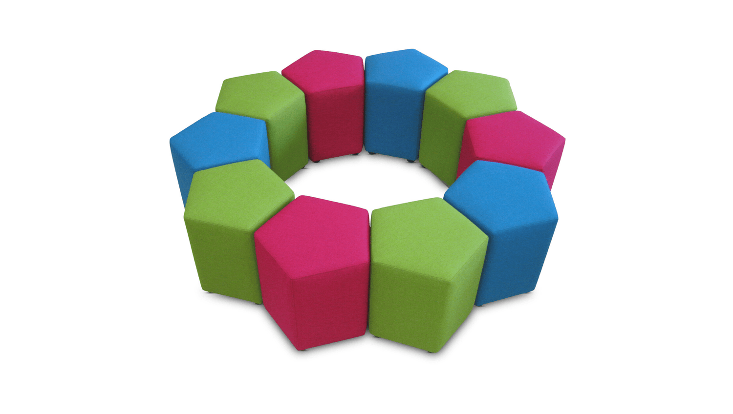 Soft Seating Pentagon Ottoman