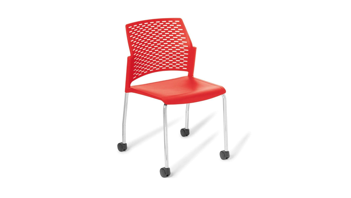 Seating Castors / Chrome / Black Punch Chair