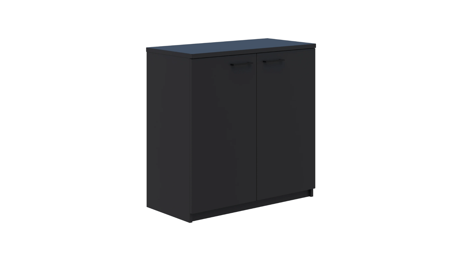 900 x 900 / Non Locking / Black Rapid Credenza