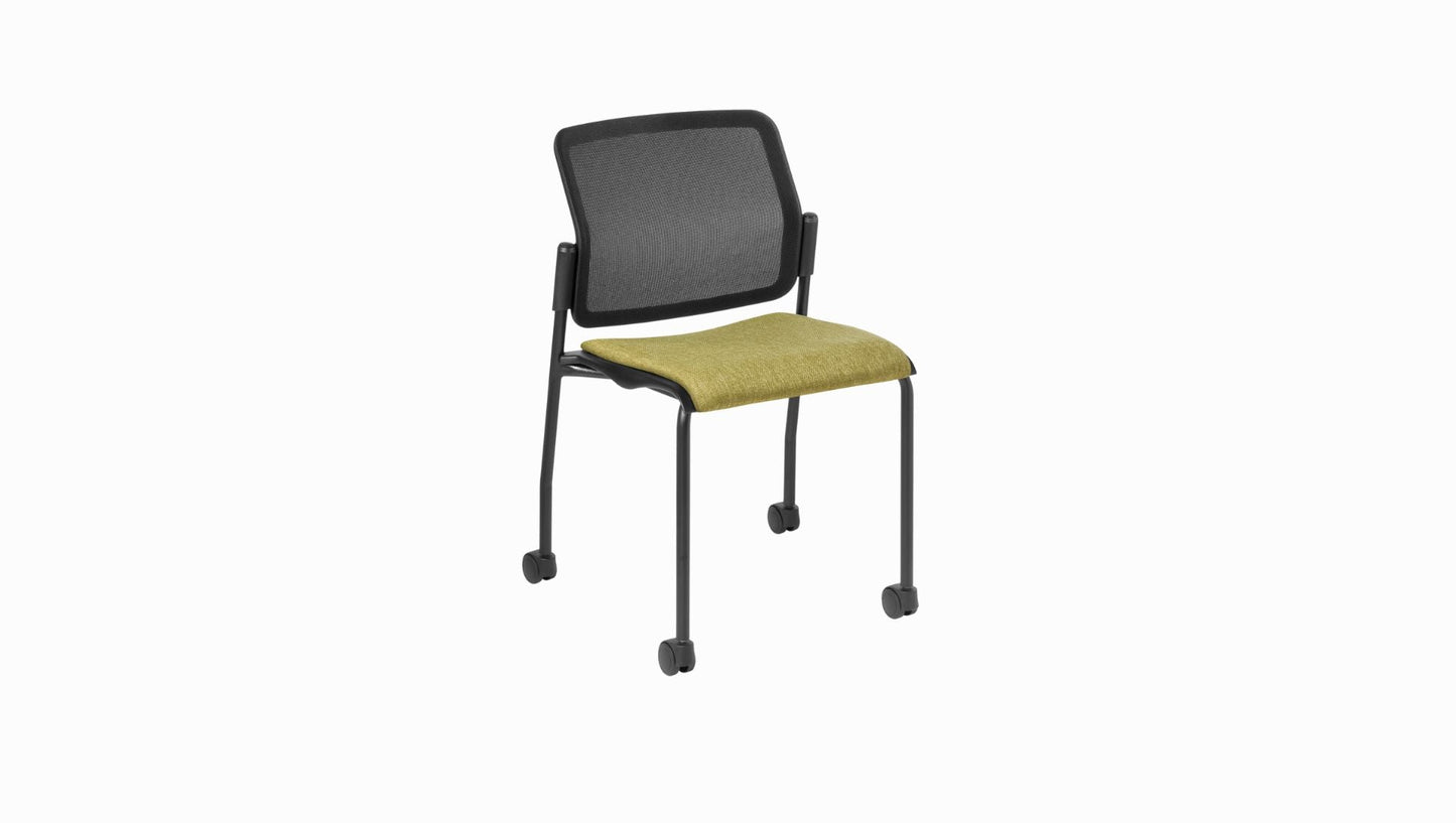 Seating 4-Leg on Castors Upholstered in Fabric - Quantum/ Artisan/ Bond/ Keylargo Report Chair