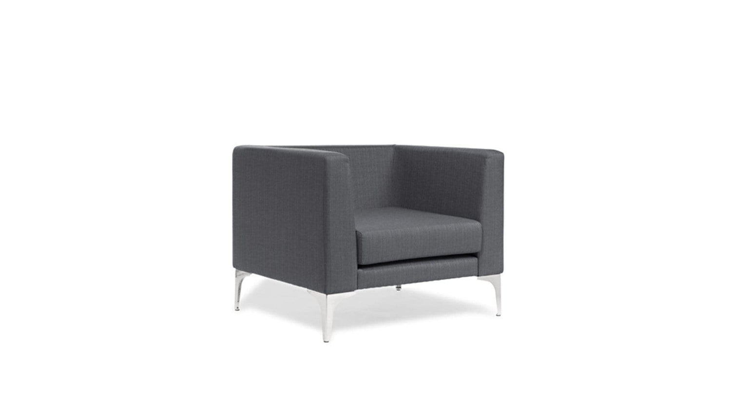 Soft Seating Chair / Chrome Romano Chair