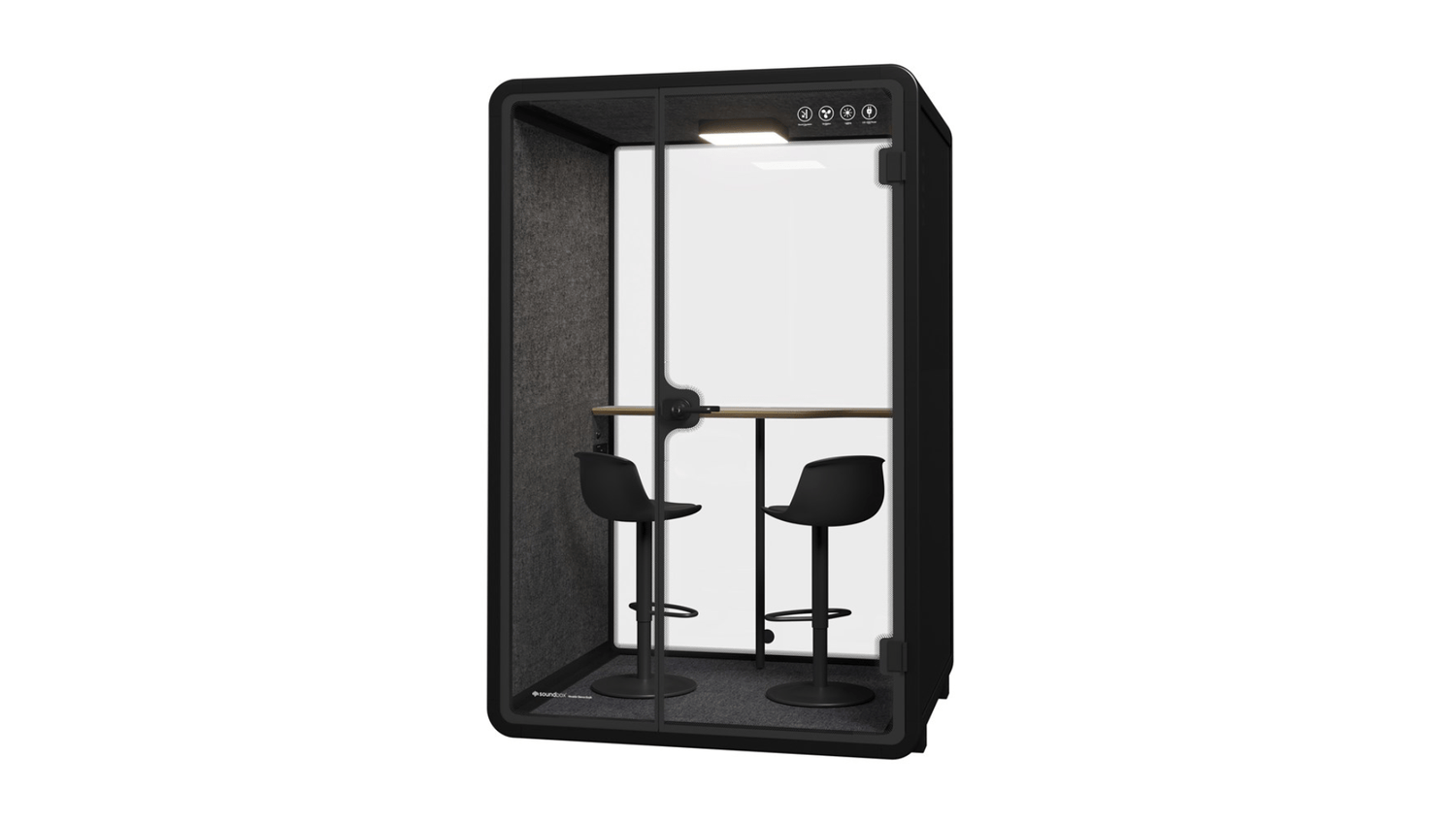 Pods Medium / Black with dark grey Soundbox Acoustic Booth