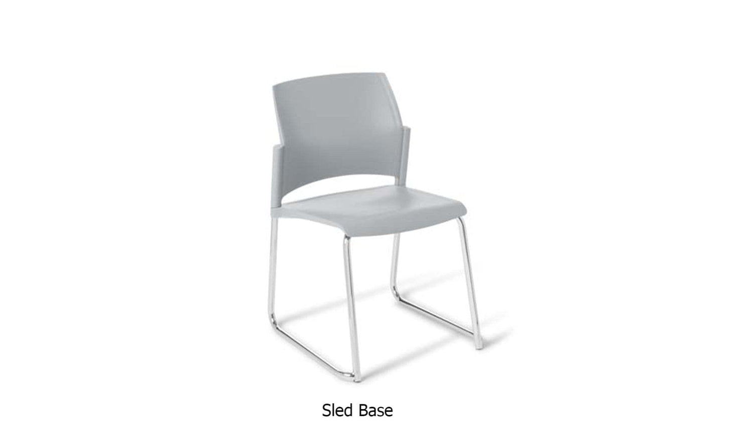 Seating Sled / Stone-Grey Spring Chair