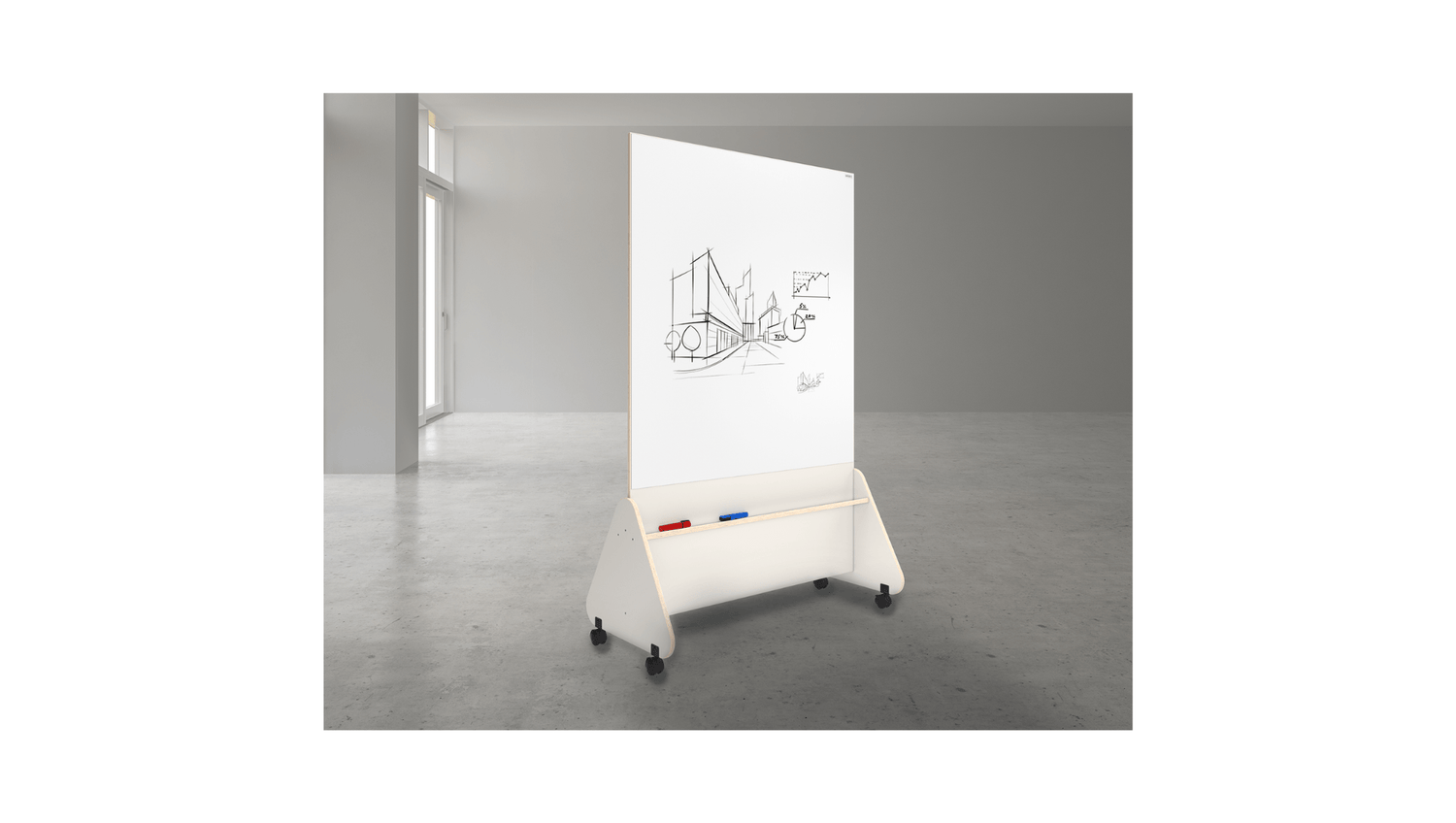 Accessories Summit Mobile Whiteboard
