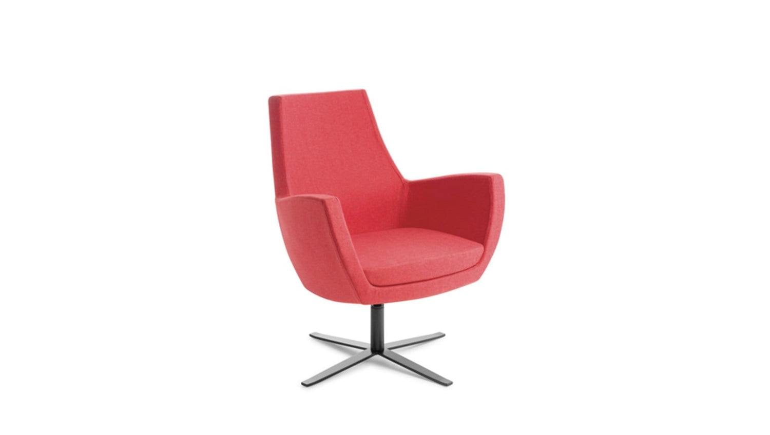 Soft Seating 4-pont base - Black Treviso Chair