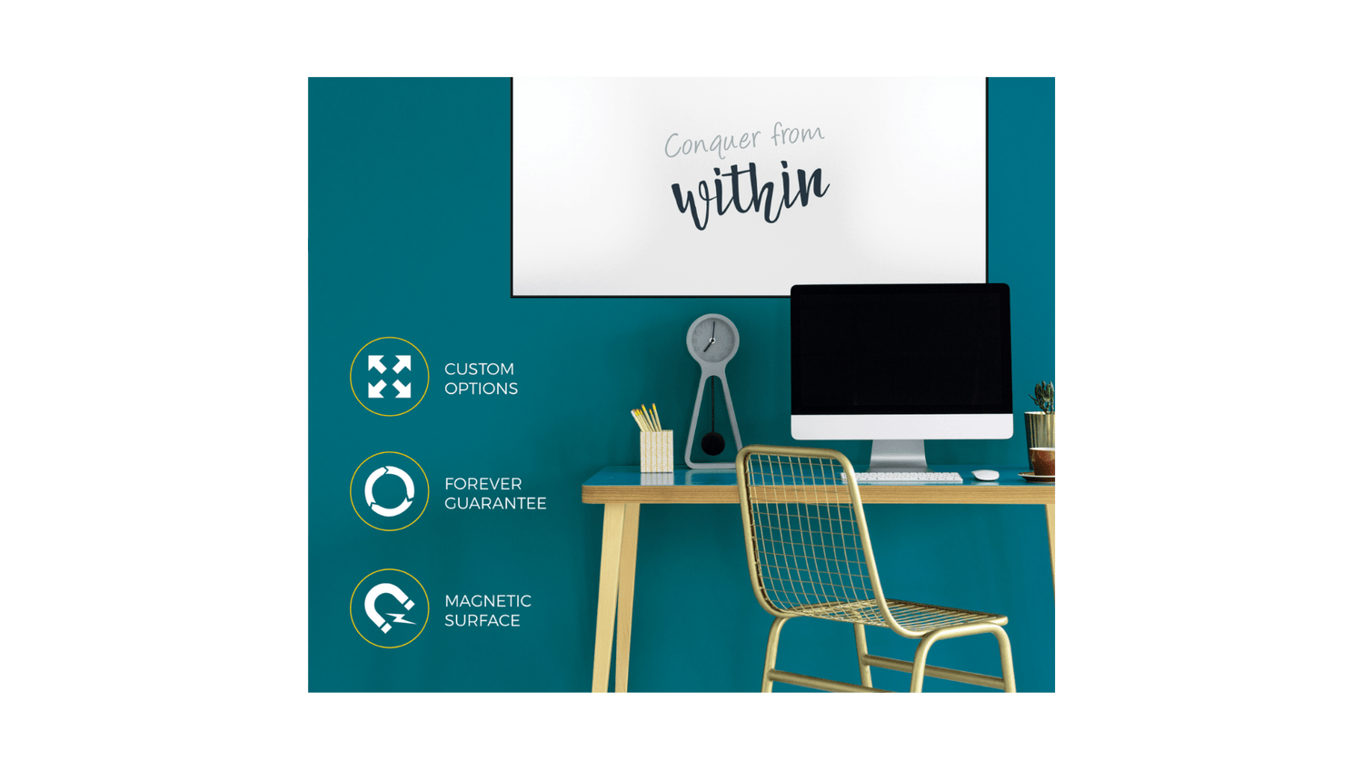 Accessories Ultra Thin Frame WhiteBoards - Custom